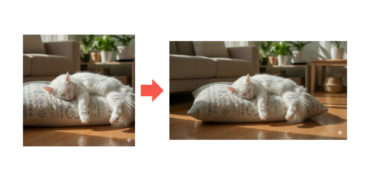 Nano Banana でアスペクト比を変更した画像