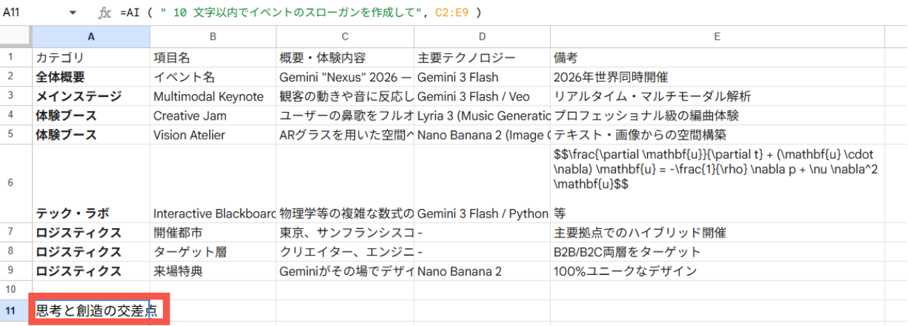 結果を生成する